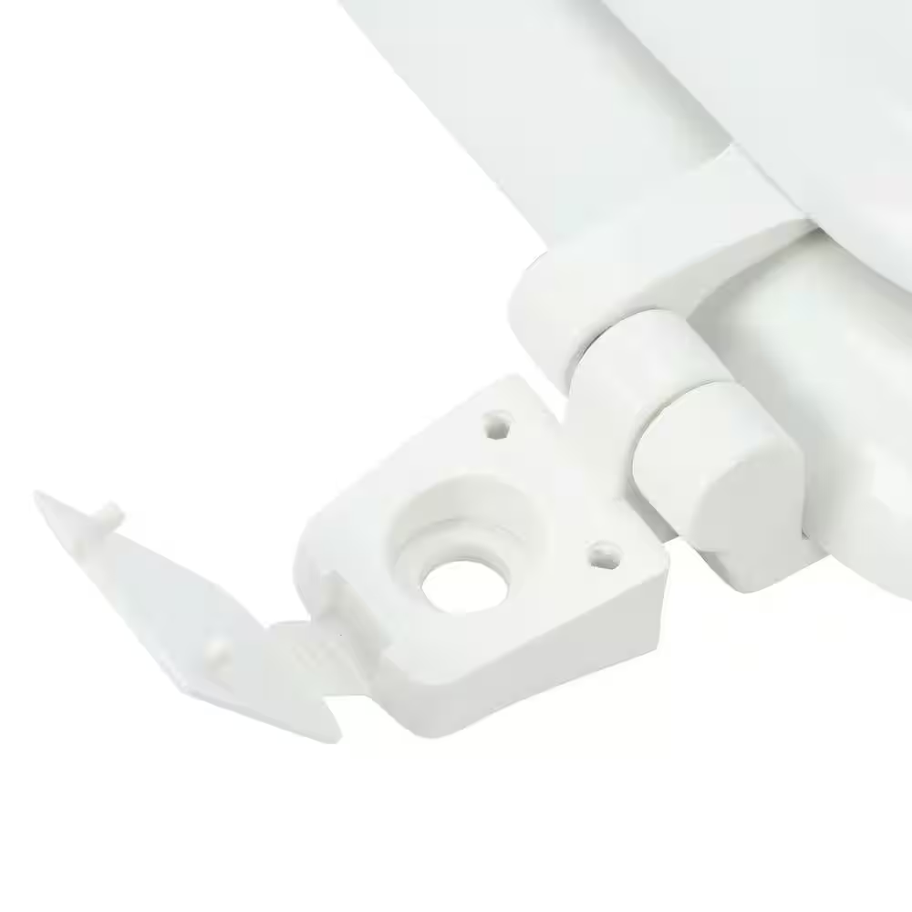 NEW Durable White Round Front Toilet Seat Eco-Friendly Gloss Finish