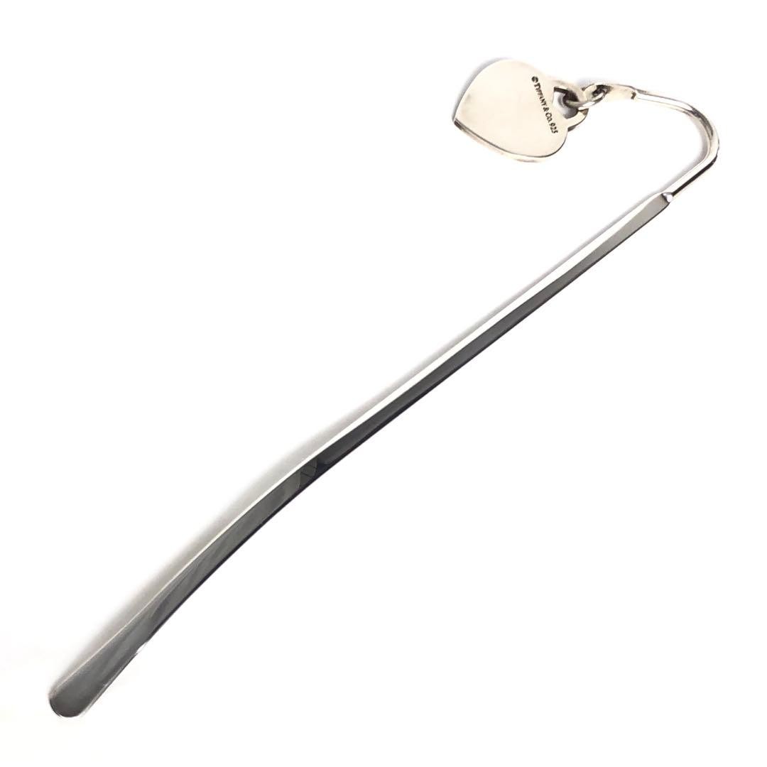 Tiffany & Co. Bookmark Return To Heart Sterling Silver Charm 925 2005 With Pouch