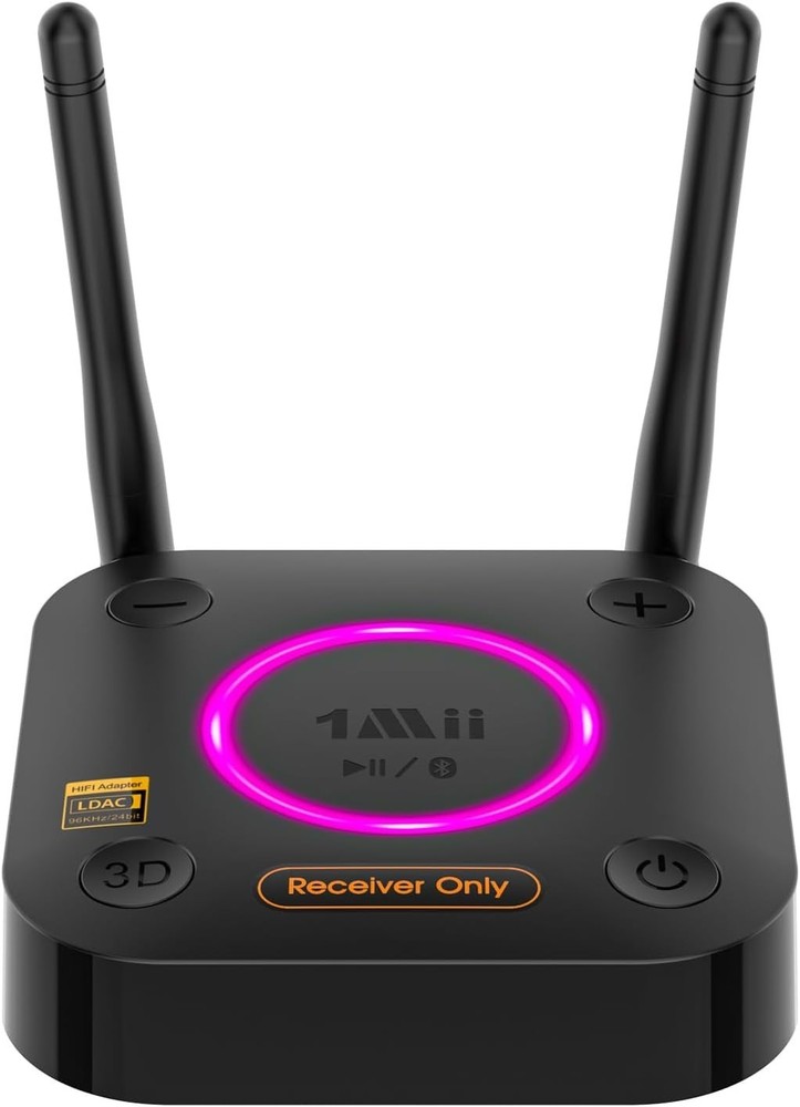 1Mii B06Ultra Bluetooth 5.3 Receiver with LDAC for Hi-Res Wireless Audio, HiFi B