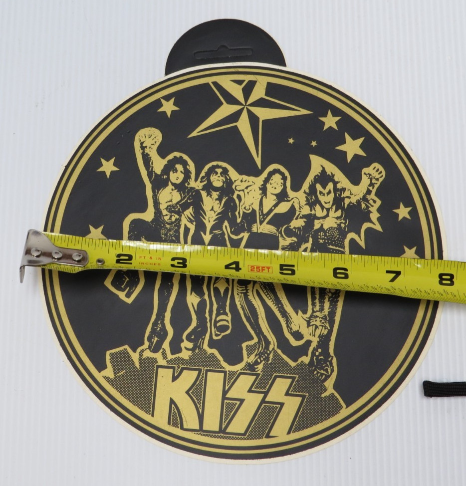 KISS VINTAGE DESTROYER 8 INCH STICKERS DECALS EUROPEAN 1977
