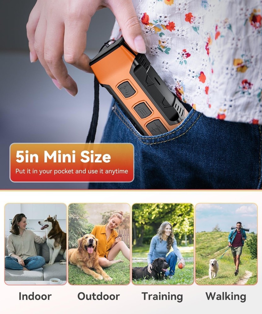 Variable Frequency Ultrasonic Dog Bark Deterrent - Efficient Behavior Corrector