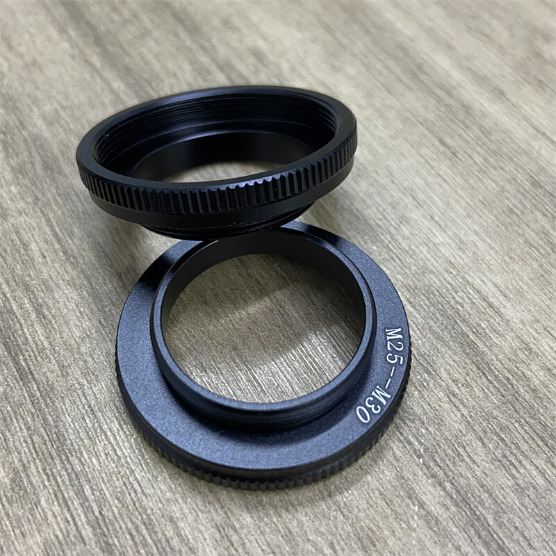 2PC M25 to M30 Microscope Objective Lens Adapter Ring for Nikon Leica Microscope