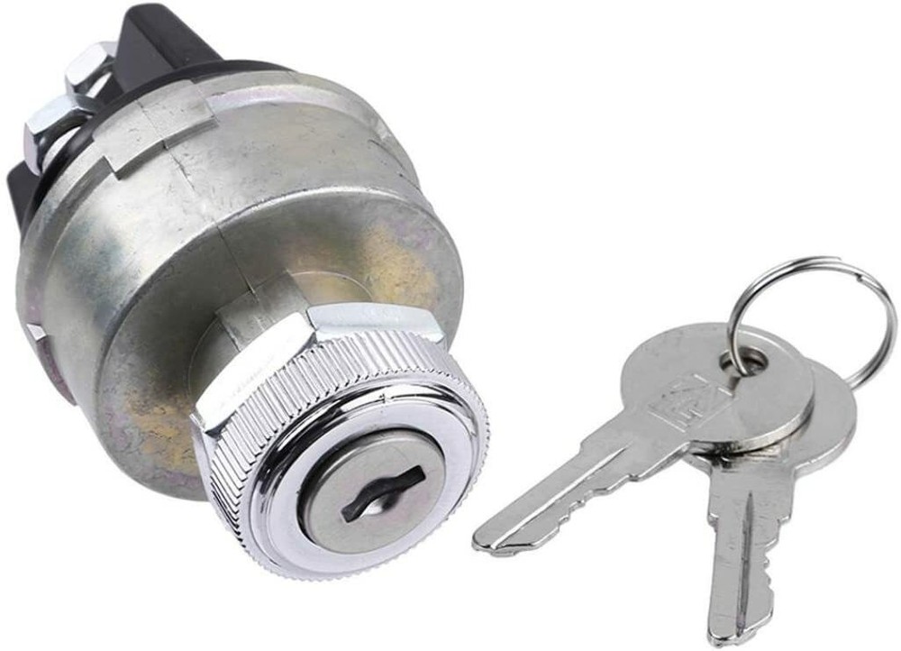 Universal Engine Ignition Starter Switch 12V 2 Keys 4 Position Acc Off On Start