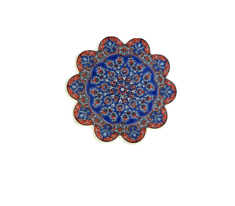 Turkish Ceramic Trivet Set Of 2.