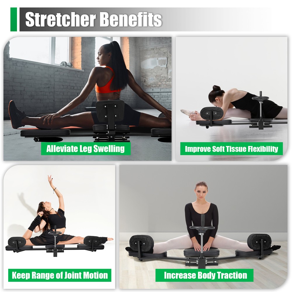 Leg Stretcher Split Machine Split Machine for Flexibility Adults 3 Bar Leg Split