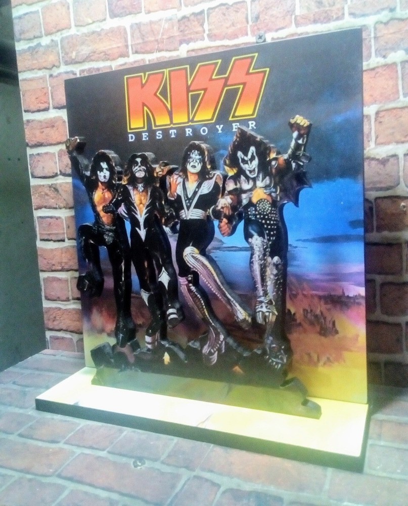 KISS Destroyer 10" x 10" DIORAMA Display STANDEE Figure Statue Doll Toy Decor cd
