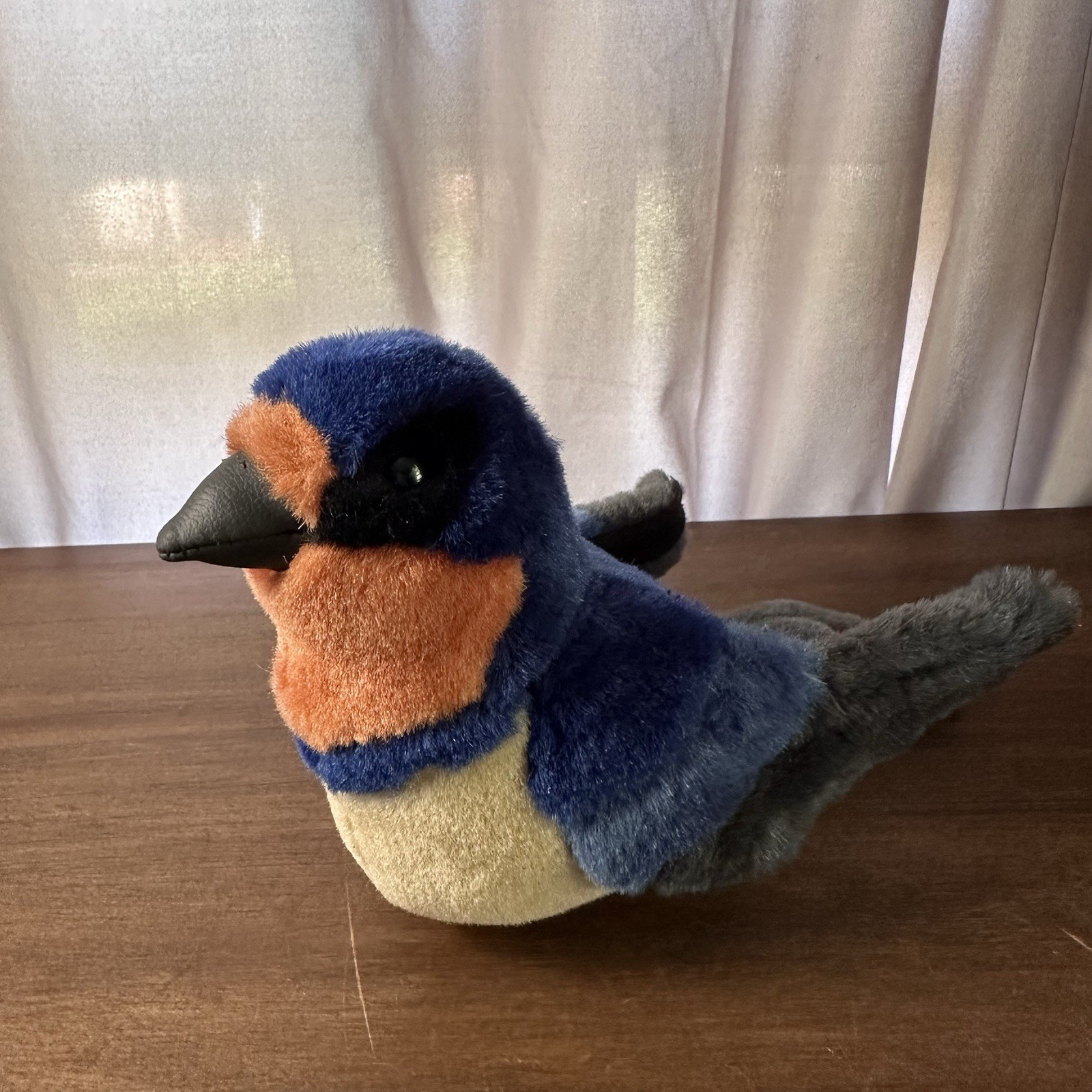 Audubon Wild Republic Realistic Bird Plush Makes Chirp Sound Barn Swallow