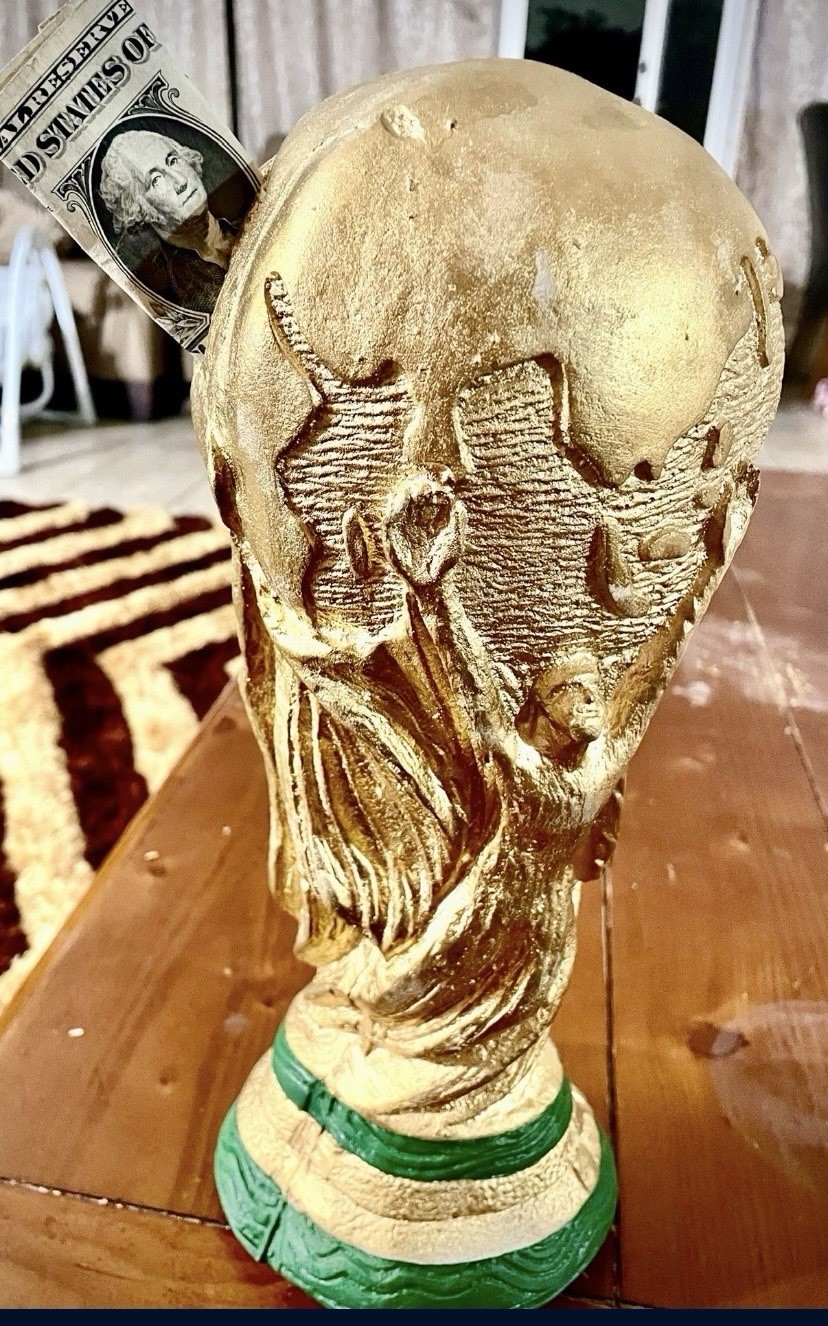 2026 world cup trophy ((piggy Bank)). America, Canada, And Mexico. Free Shipping