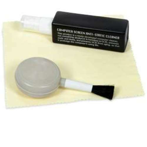 Turbofrog 3Pc Cleaning Kit -Dust Blower Brush,Cleaning Solution,Microfiber Cloth