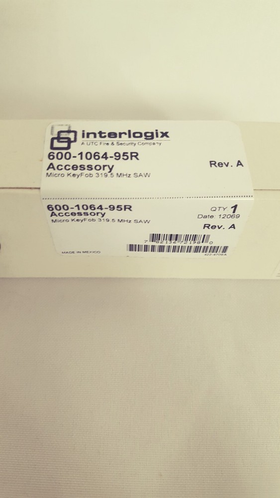 Interlogix Micro KeyFob 600-1064-95R
