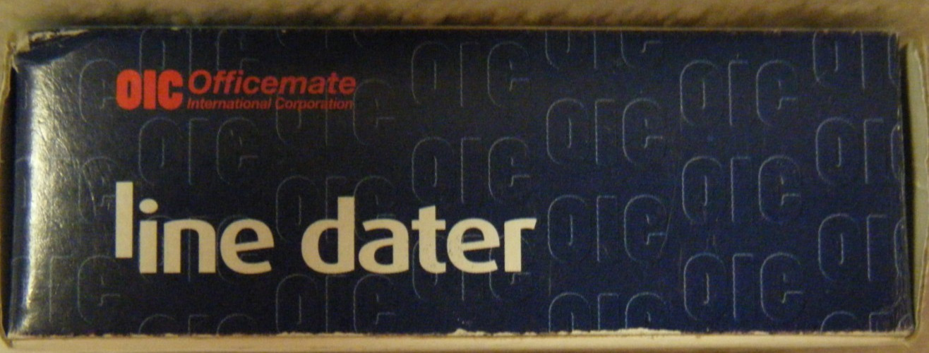 Officemate 12 Year Line Dater Stamp -THRU 2028- stock # 79004 NEW IN BOX