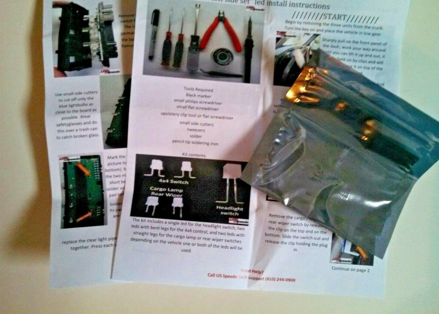 Climate Control Bulb to White LED Upgrade Kit DIY 03-06 GM Silverado Tahoe New