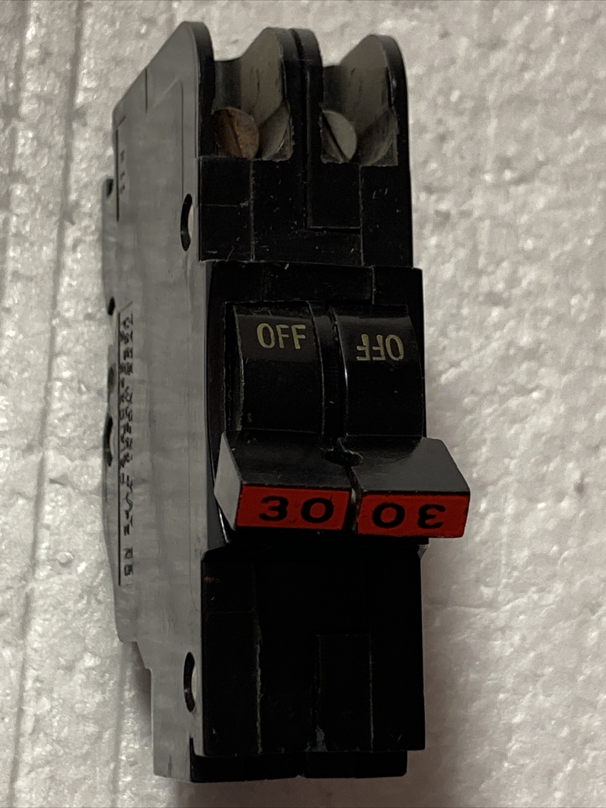 FPE Federal Pacific 30 Amp 2 Pole NC230 Stab-Lok Breaker Mini THIN NC red handle