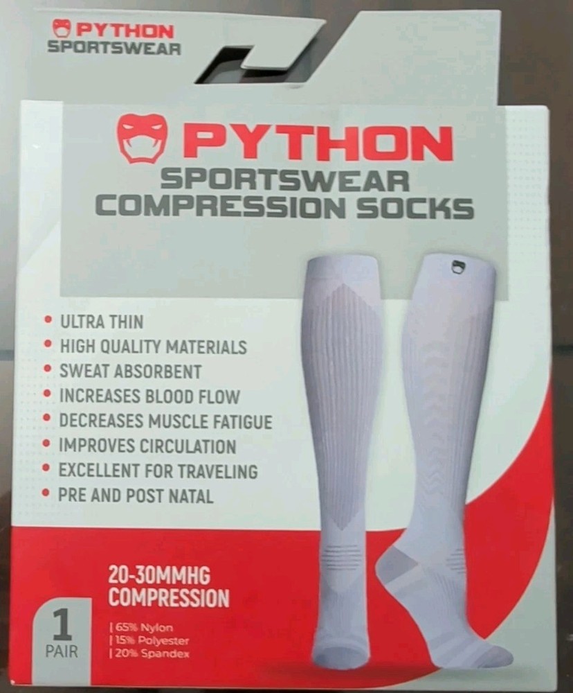 Python Sportswear Compression Socks 20-30mmhg COMPRESSION Men & Women WORK
