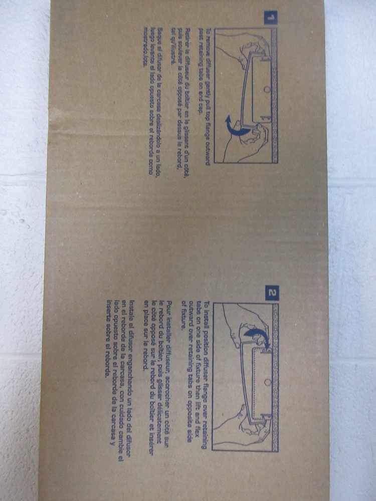 Lithonia Lighting 4 ft. Replacement Wrap Around Lens