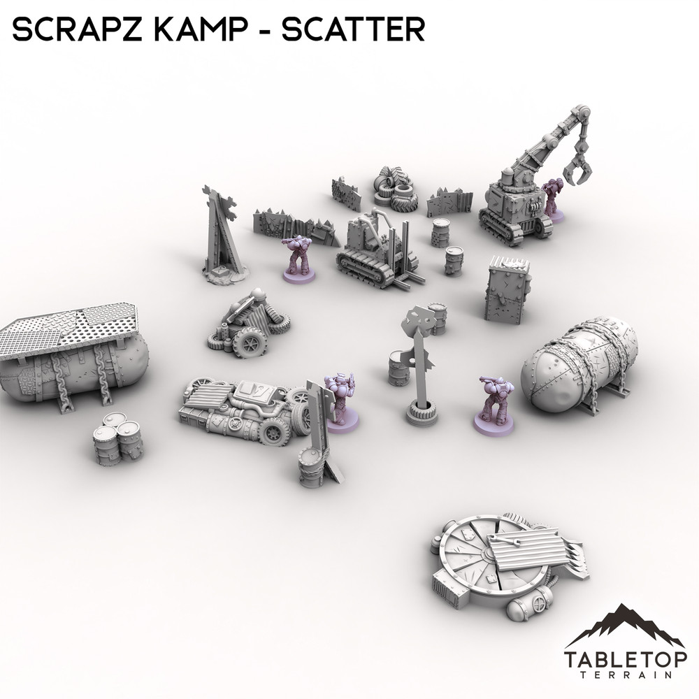 Scrapz Kamp - Scatter - Wargaming Ork Terrain