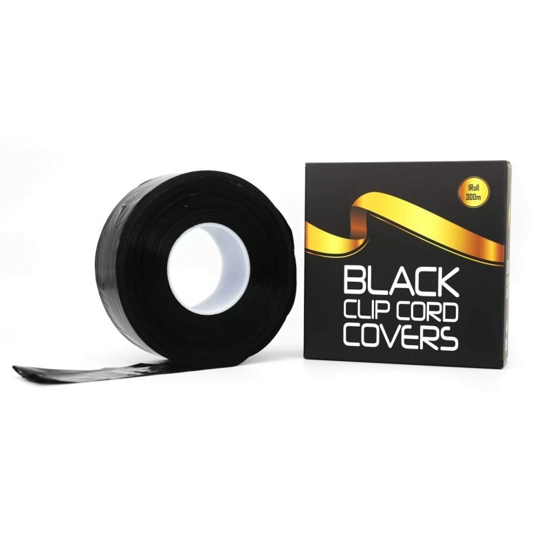 Clip Cord Covers Black Roll