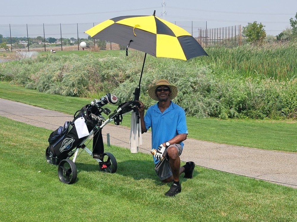 Oversized 68 Inch Windproof Golf Umbrella - Stylish Square Design, Auto Open