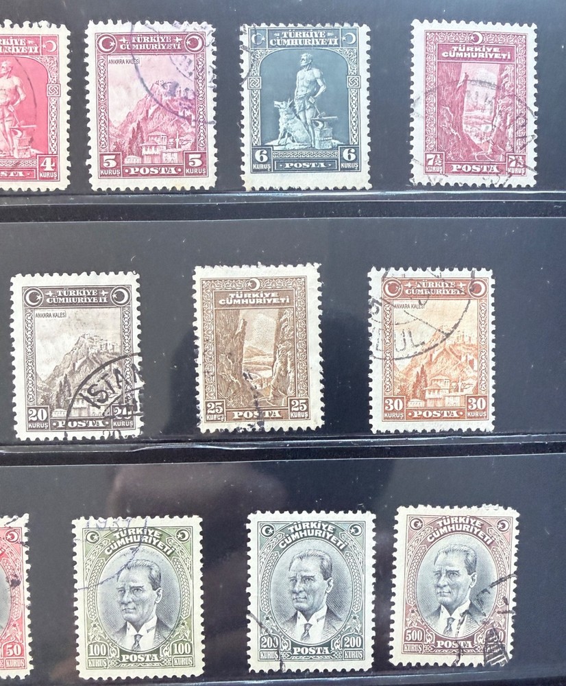 1930 TURKEY STAMPS COMPLETE USED SET