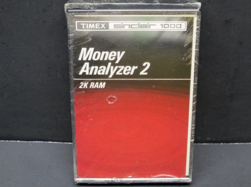 Money Analyzer 2,  Timex Sinclair 1000, 1982,  Cassette, New & Sealed