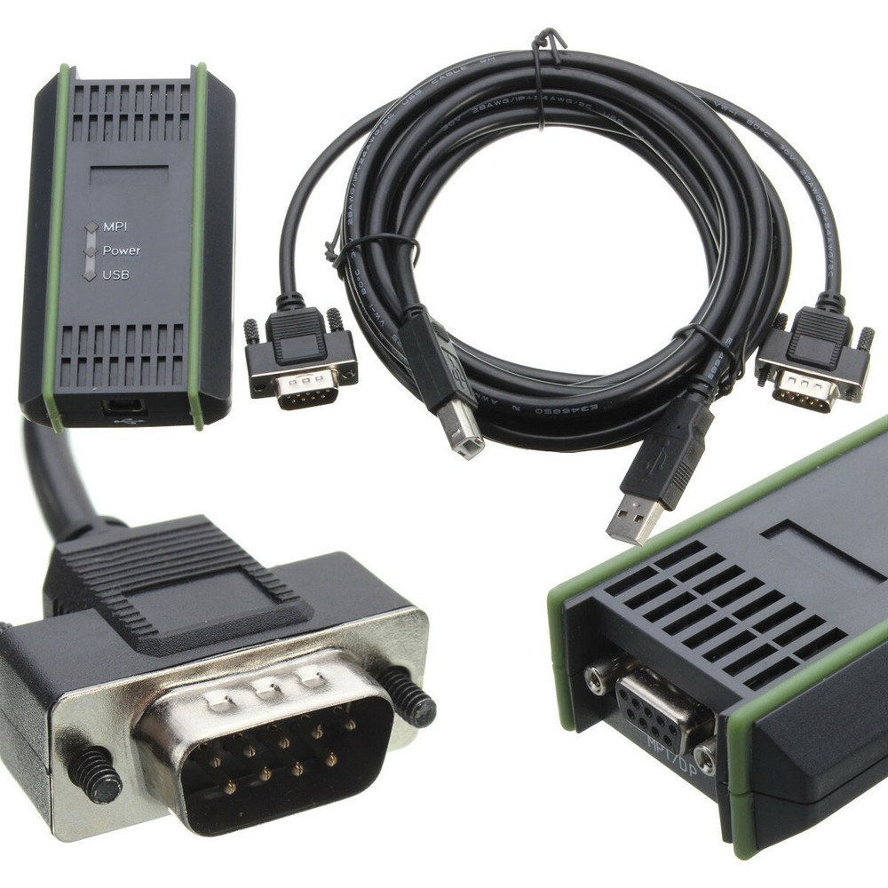 USB-MPI Programming Cable USB Adaptor For Siemens S7 200/300/400 RS485 Simatic