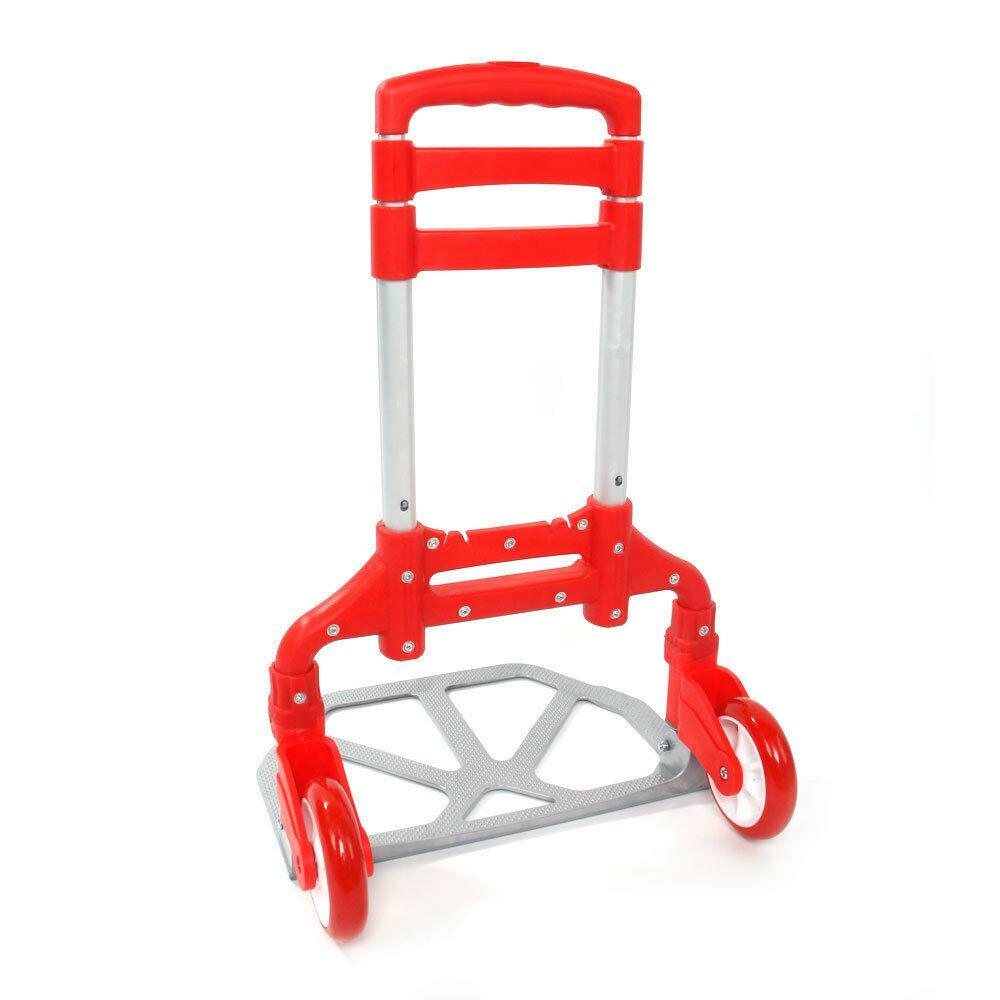 170lbs Cart Folding Dolly Collapsible Trolley Push Hand Truck Moving Warehouse