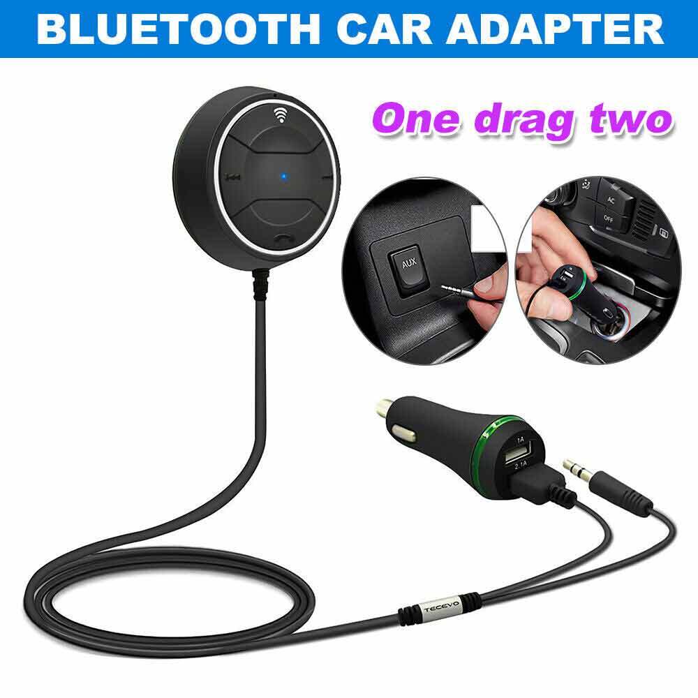 Wireless Bluetooth Car Kit Handsfree Music Receiver NFC AUX