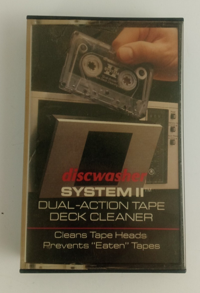 Discwasher System 2 Dual-Action Tape Deck Cleaner No Fluid