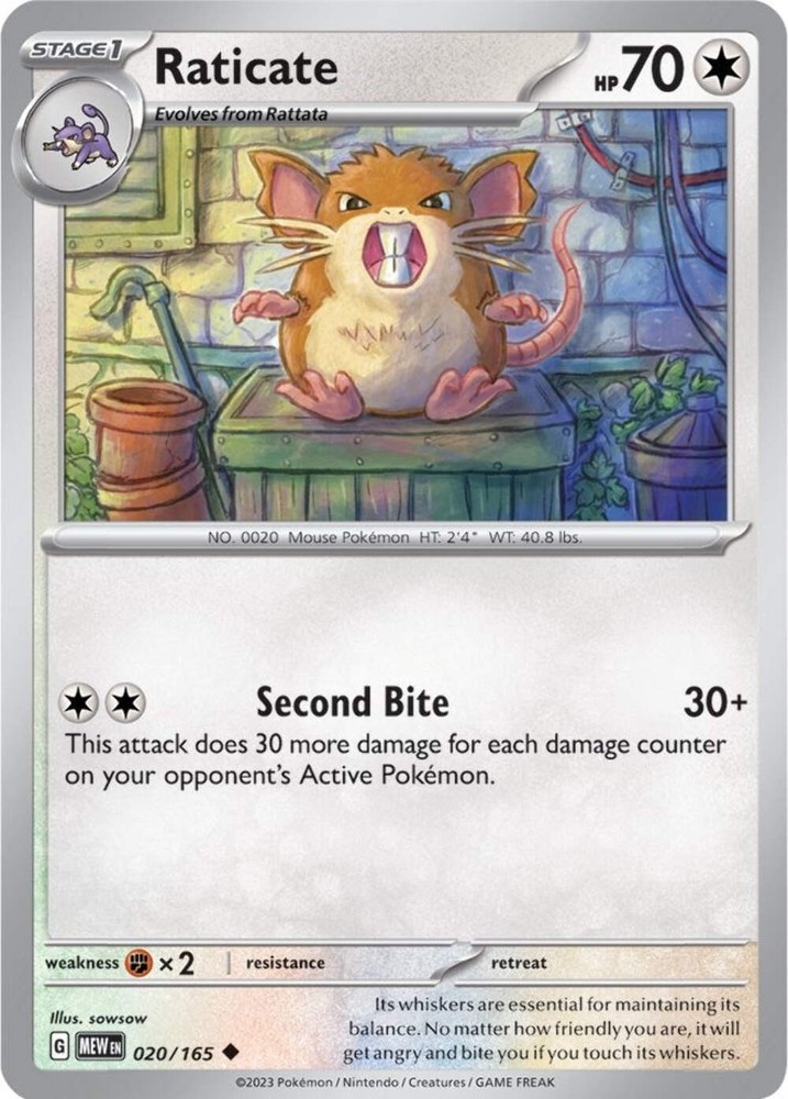 Raticate (020/165) [Scarlet & Violet 151]