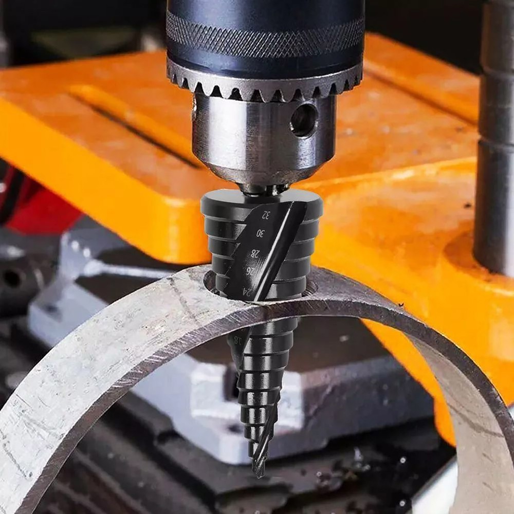 3Pcs 6/8/10mm Shank HSS Step Drill Bit Set Large Cone Titanium Bit Set