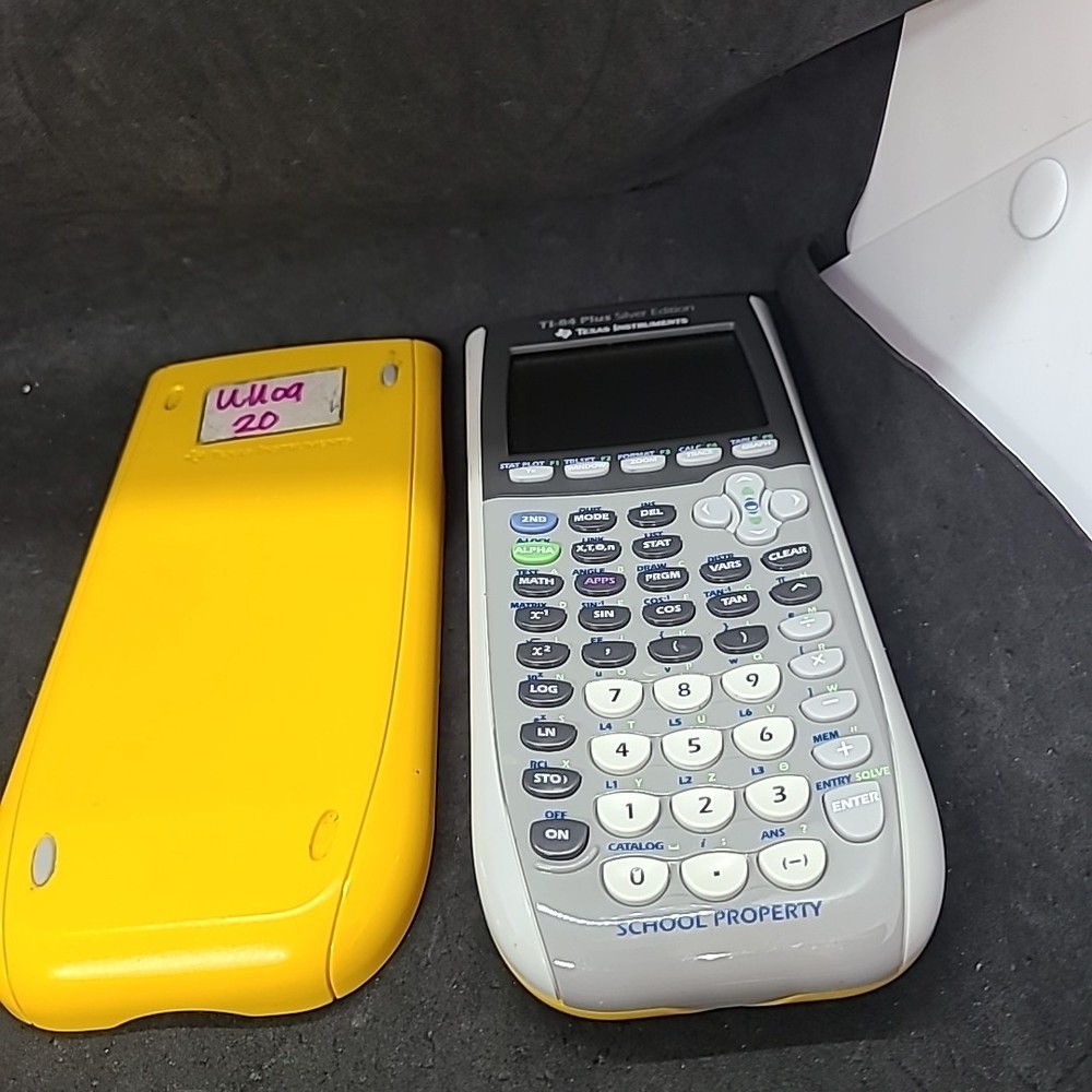TI-84 Plus Silver Edition Graphing Calculator -With Covers -Tested & Working #97