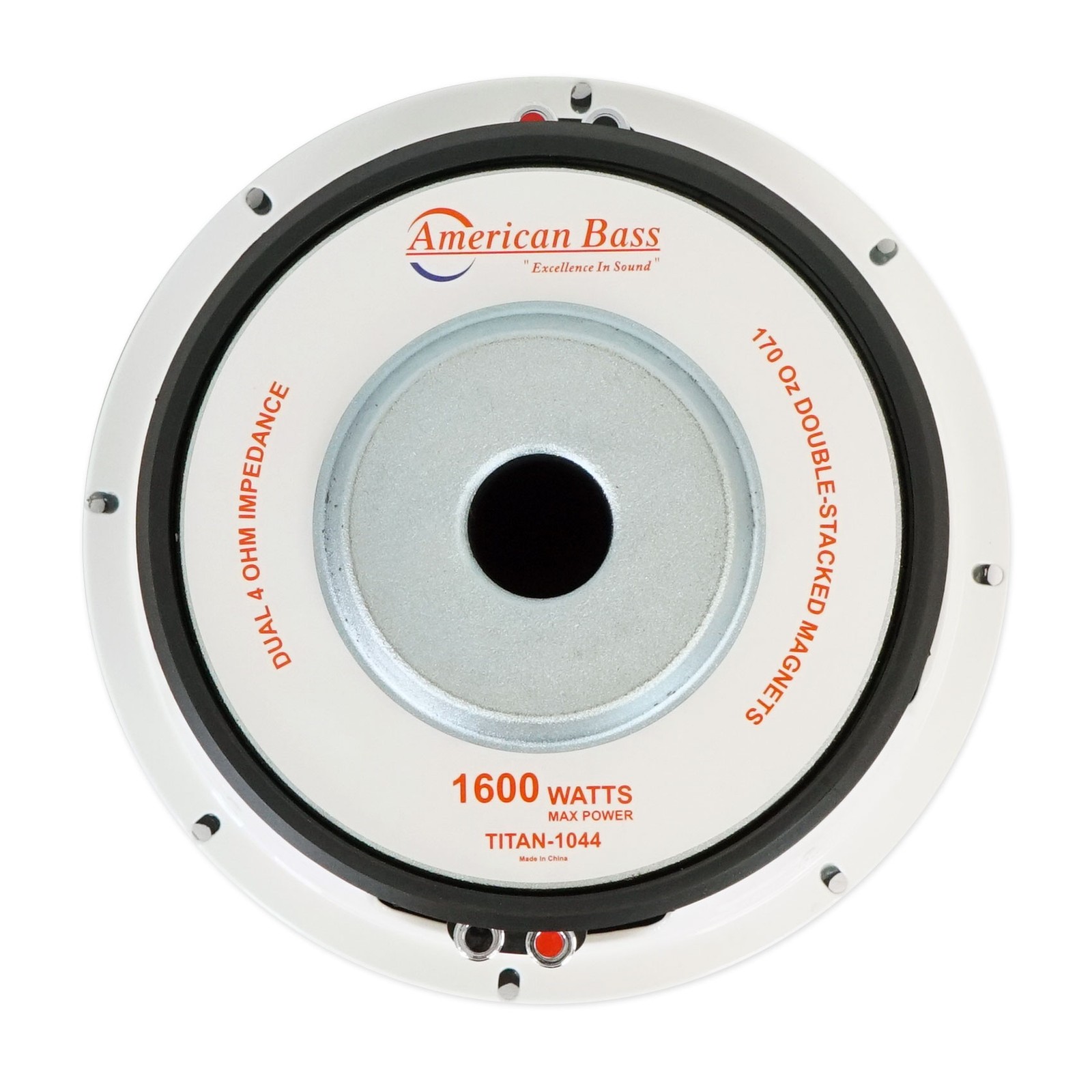 American Bass TITAN 1044 10" 1600w Peak/800w RMS Car Subwoofer w/ 3" voice coil