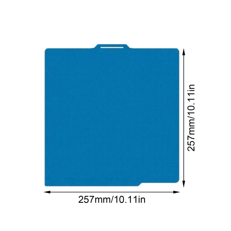 Large 257x257mm Bend Complimentary 3D Printer Platform Strengthened Adhesion For