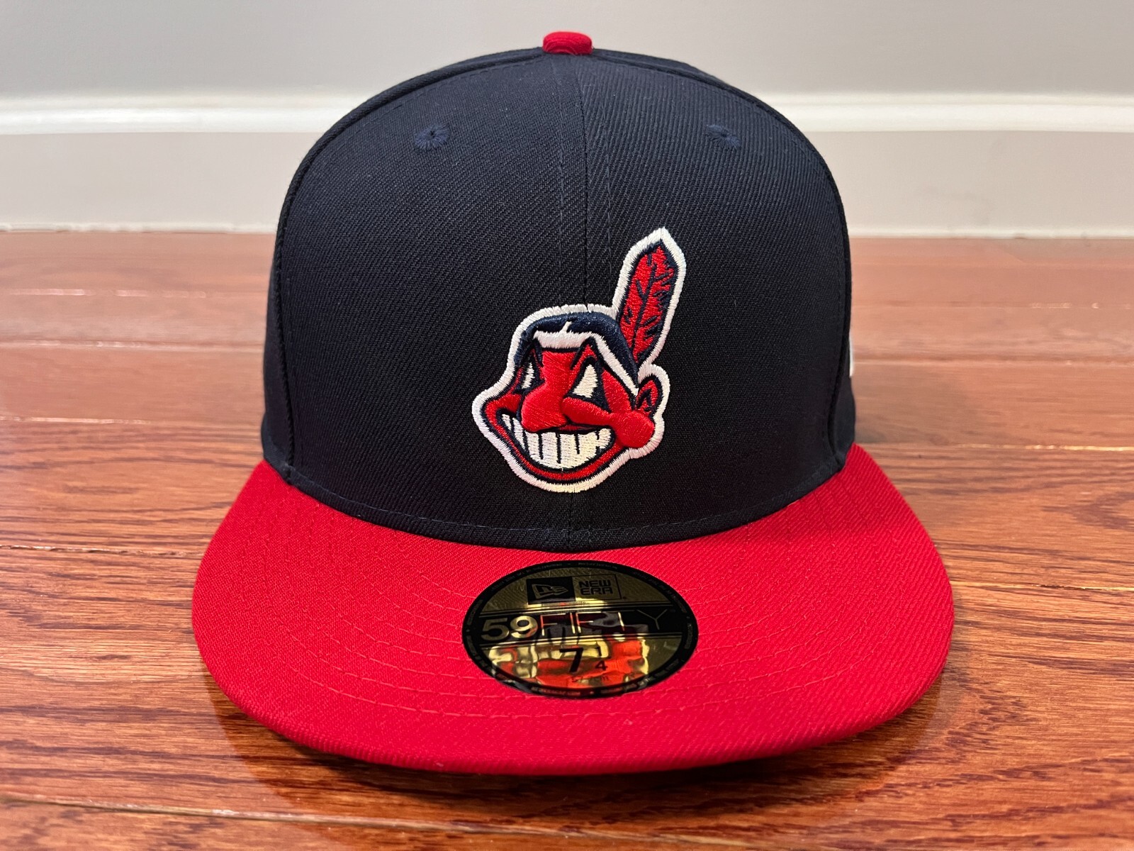 Cleveland Indians MLB Chief Wahoo Authentic on field New Era 59Fifty Hat