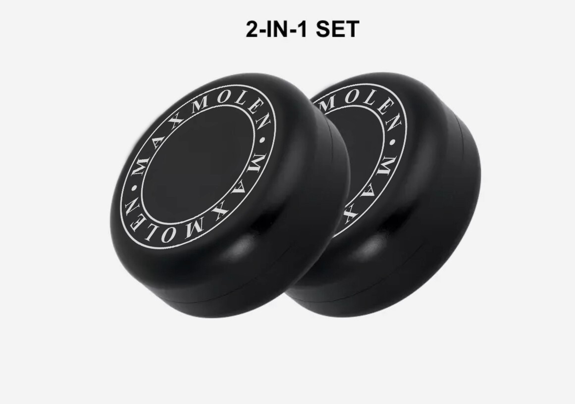 Air-tight Stash Container Storage- 2-in-1 Set. Portable Aluminum - Smell Proof