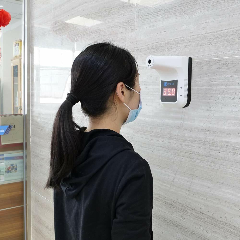 Automatic Wall-Mounted Non-Contact Forehead Digital LCD Thermometer Infrared