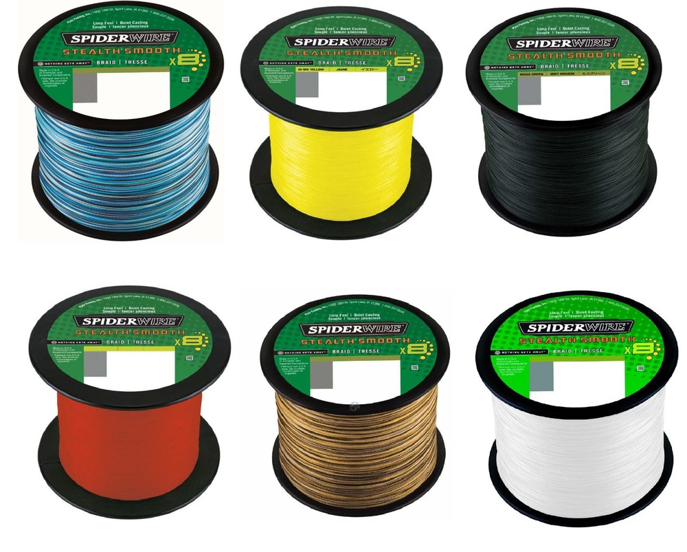 Spiderwire Steath Smooth 8 Braid 2000m Bulk Spools