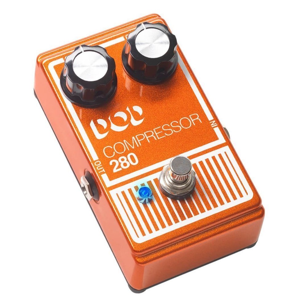 DigiTech DOD 280 Orange Compressor Optical Effects Pedal with True Bypass