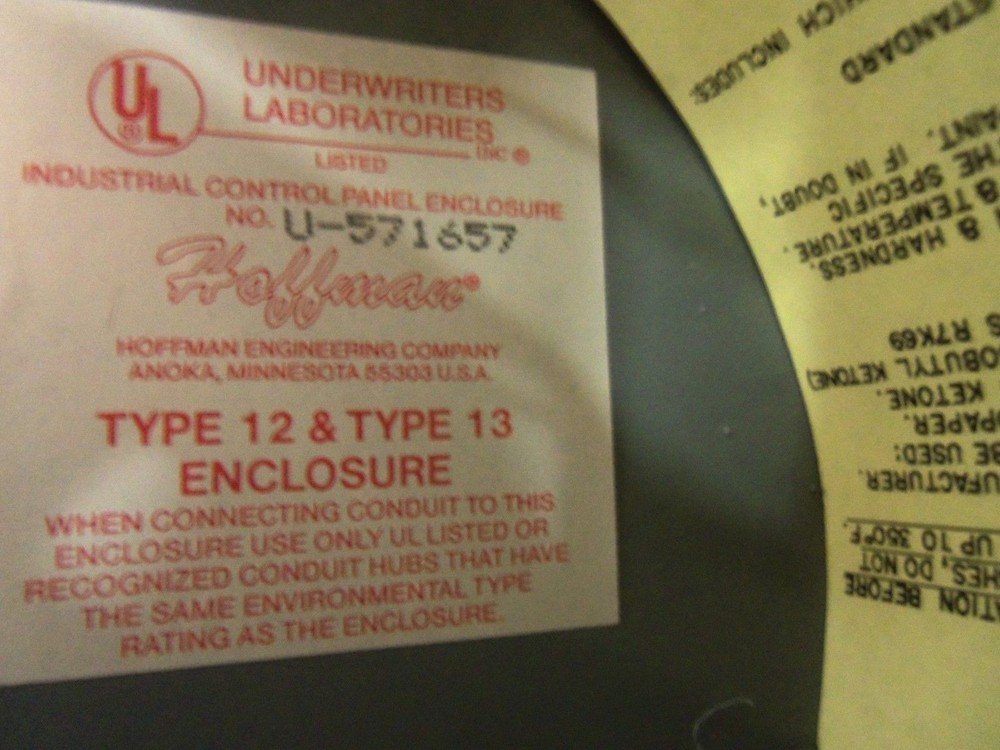 HOFFMAN U-571657 ENCLOSURE NSNP