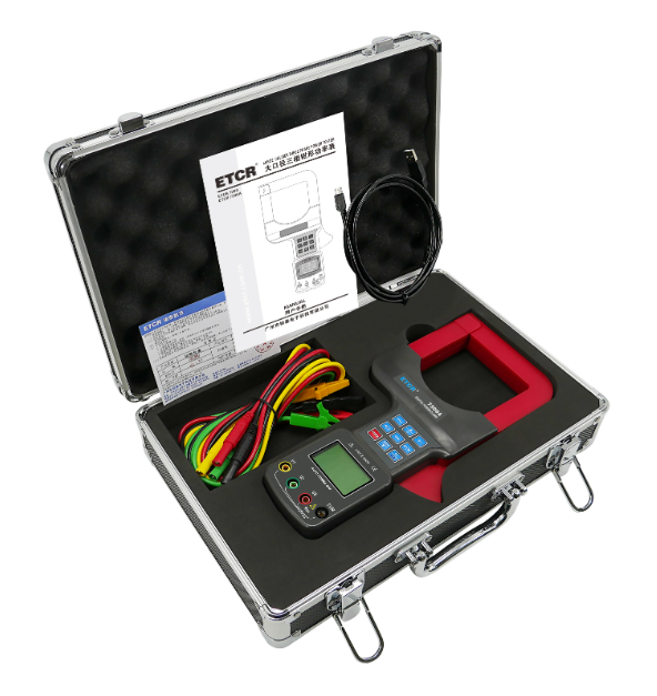 Portable 3 Phase Clamp Power Meter Automatic Large Caliber Tester Shift 2000A