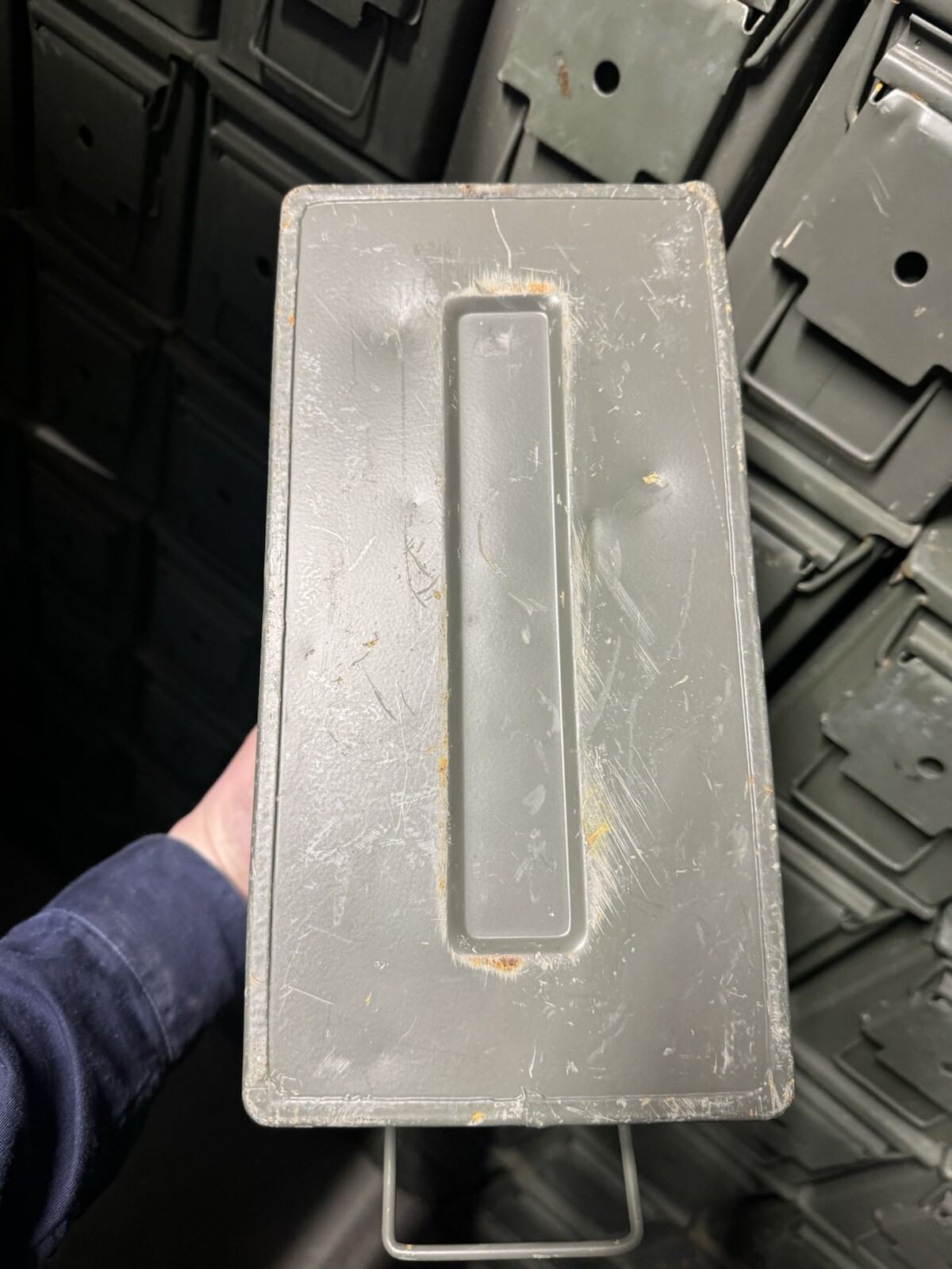 Lot Of (2) M2A1 / M2A2 USGI Metal Ammo Can Box