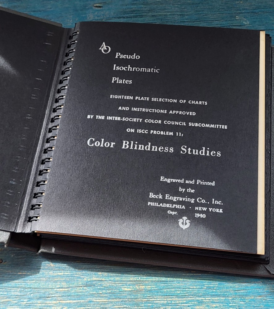 Pseudo-Isochromatic Plates For Testing Color Perception (Revised Selection)...