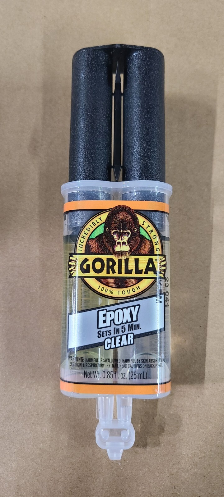 (2) Gorilla Epoxy Glue Liquid 0.85 oz/ Syringe - Clear
