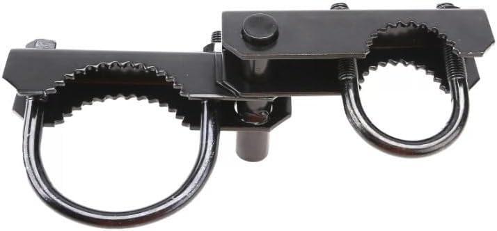 Industrial Chain Link 4" Black Pressed Steel Offset Gate Hinge