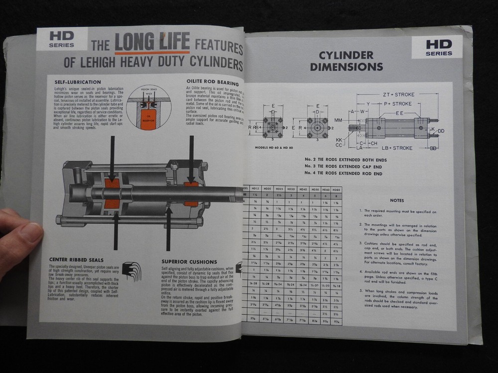 1967 Lehigh Fluid Power Components Engineering Catalog Signed Letter Easton PA