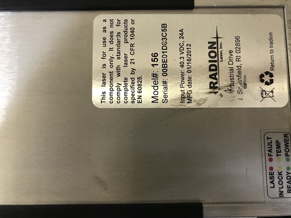 Iradion CO2 Laser Refill Service