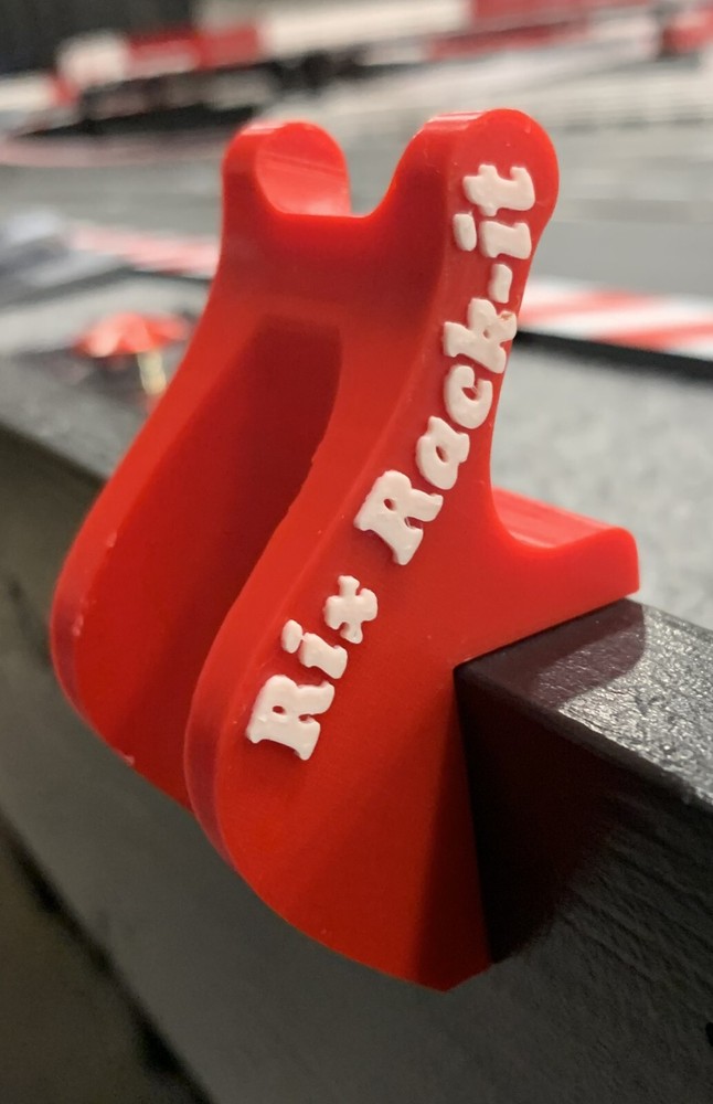 Rix Rack-it Slot car controller holder (Red L mount)
