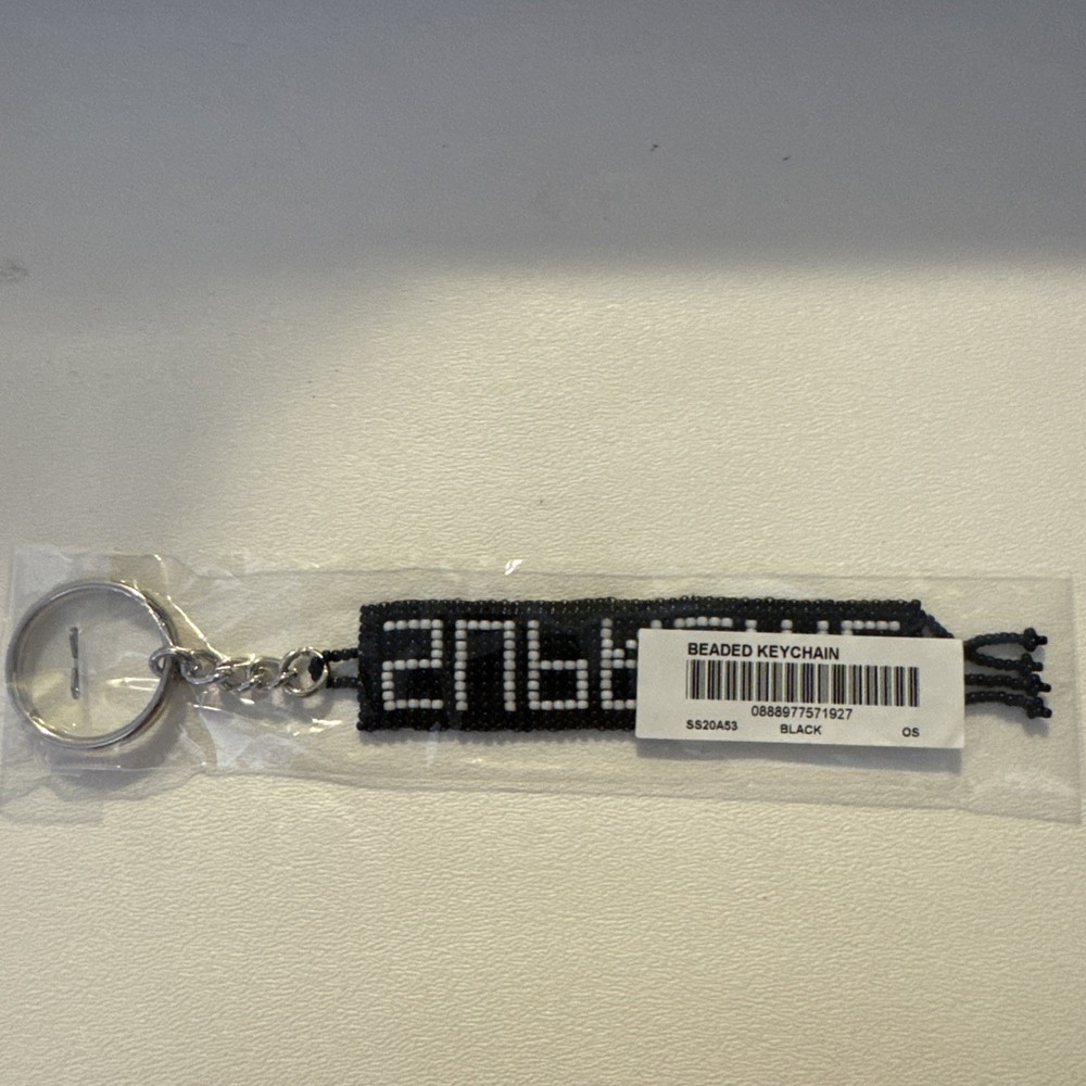 Supreme Beaded Keychain Black One Size SS20