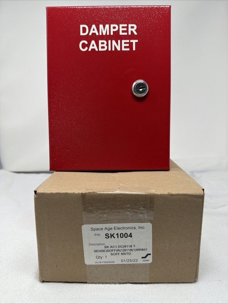 Space Age Electronics P/N SK1004 Damper Cabinet Red