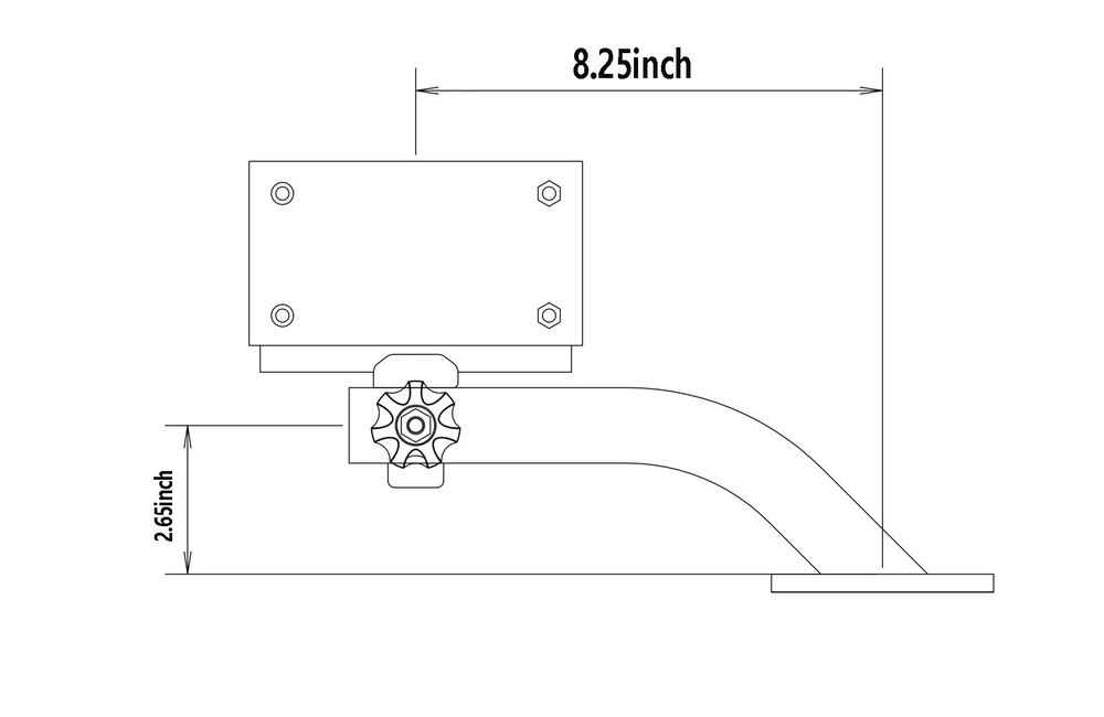 Brocraft Deck Mount Trolling Motor Bracket/outboard motor mount